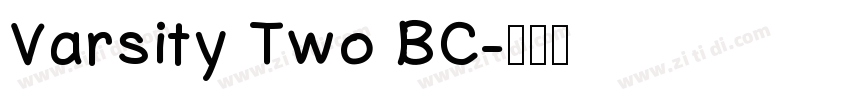 Varsity Two BC字体转换